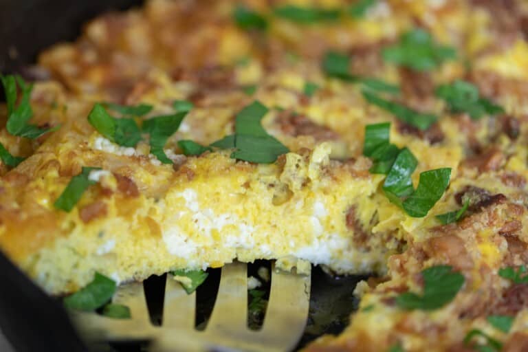 Easy Pumpkin Frittata Recipe With Bacon And Feta - Farmhouse On Boone