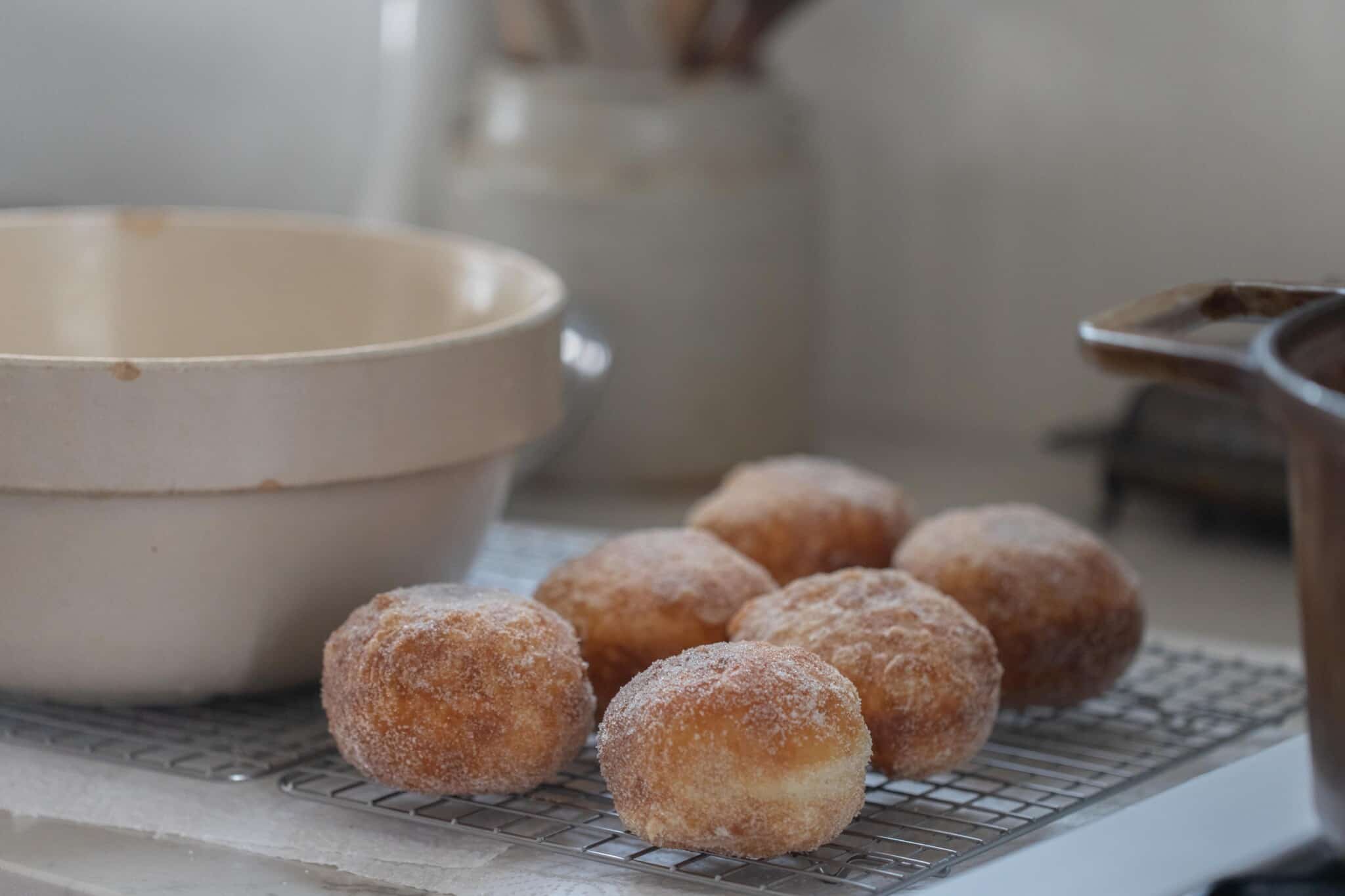 Homemade Brioche Donuts With Vanilla Custard Filling Farmhouse On Boone