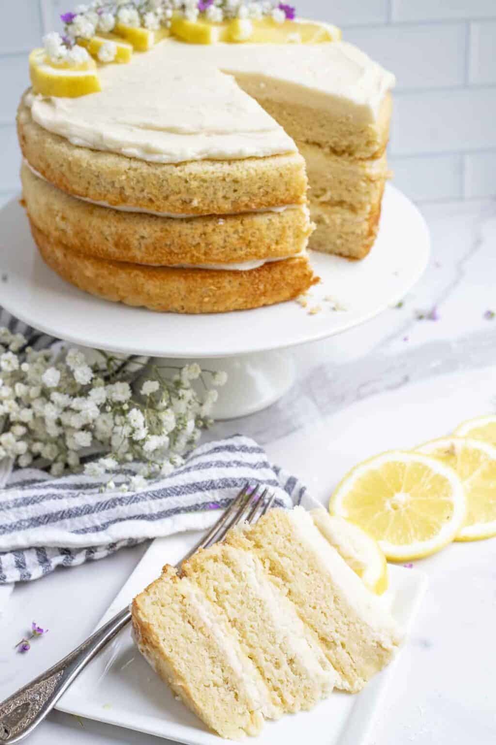 Easy Sourdough Lemon Cake Farmhouse On Boone