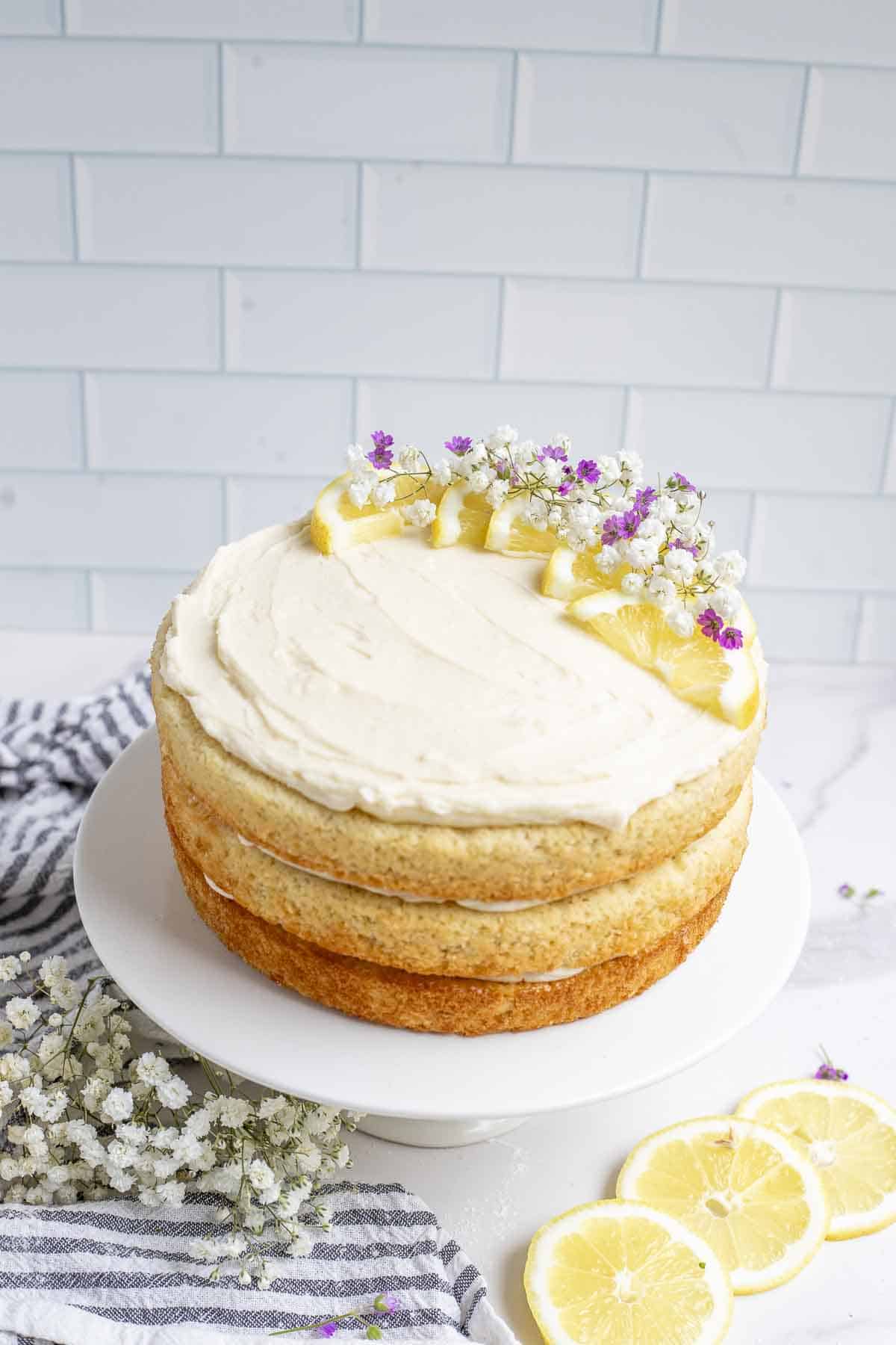 Easy Sourdough Lemon Cake - Farmhouse On Boone