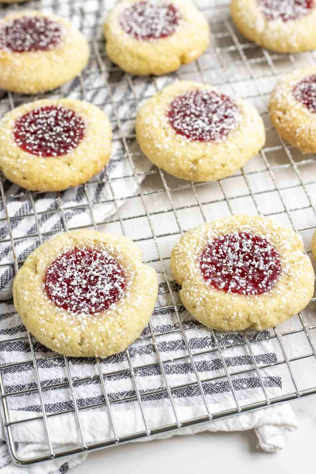 Sourdough Thumbprint Cookies With Discard - Farmhouse on Boone