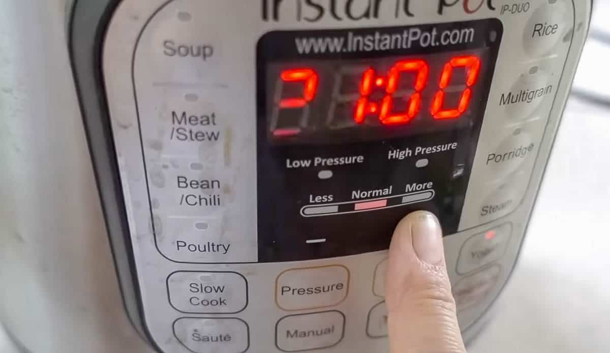 changing time on the instant pot