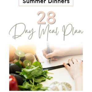 Front page of a summer meal plan book.